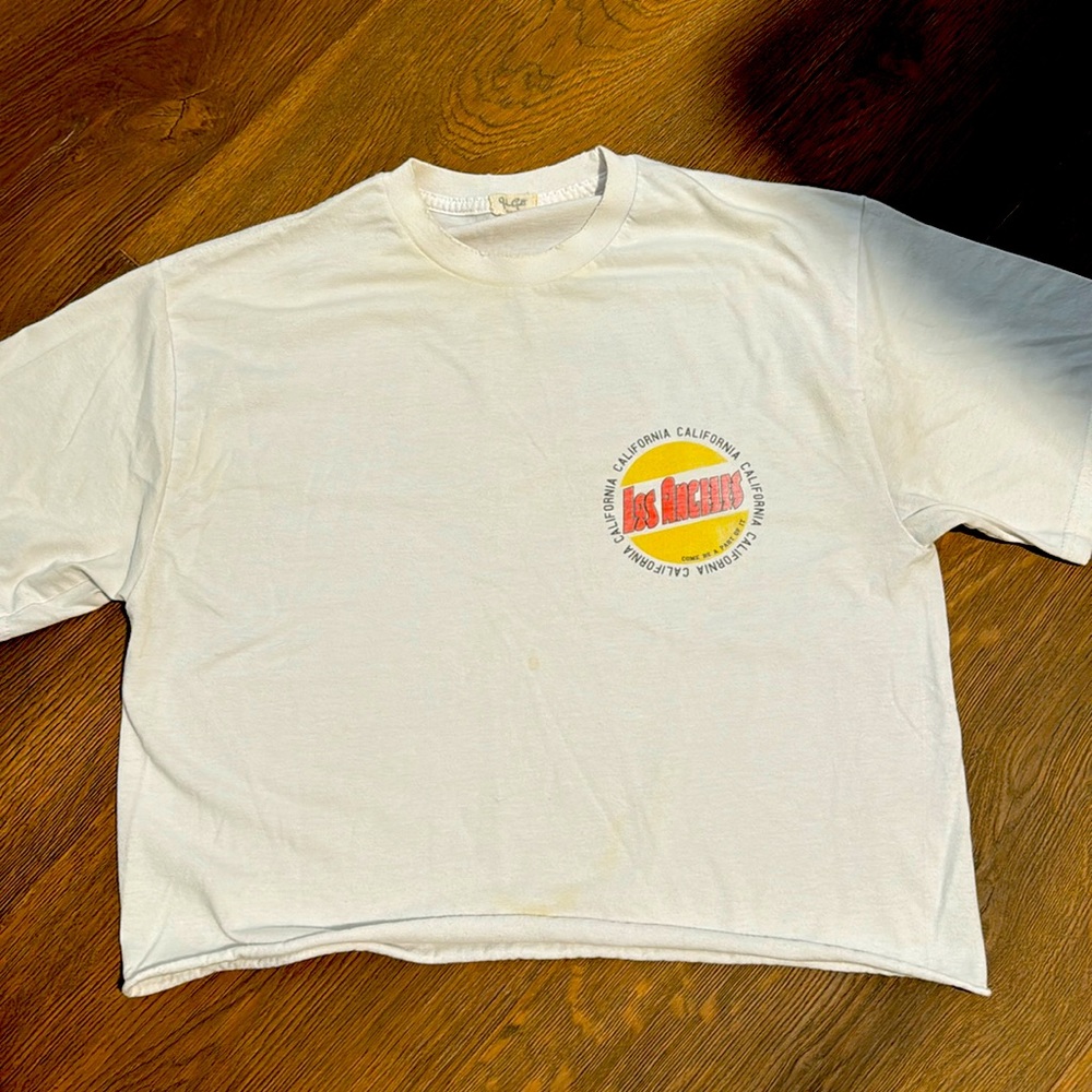 John Galt California Los Angeles Crop Top - Graphic TShirt